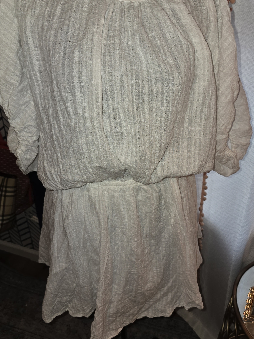 never worn aerie Cream Gauze Swim Coverup